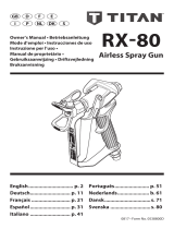 Titan RX-80 Airless Spray Gun Manual de usuario