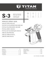 Titan S-3 Airless Spray Gun Manual de usuario