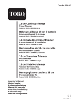 Toro 18cm Cordless Trimmer Manual de usuario