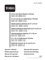 Toro 27cm Electric Trimmer Manual de usuario