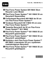 Toro Flex-Force Power System 60V MAX 55cm Recycler Lawn Mower Manual de usuario