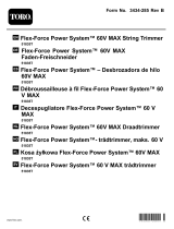 Toro Flex-Force Power System 60V MAX String Trimmer Manual de usuario