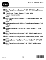 Toro Flex-Force Power System 60V MAX String Trimmer Manual de usuario