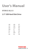 Toshiba Stor.E Alu 2, 2.5'' Manual de usuario
