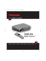 Toshiba TDP-P5-US Manual de usuario