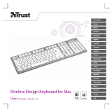 Trust Slimline Aluminium Keyboard for Mac IT Manual de usuario