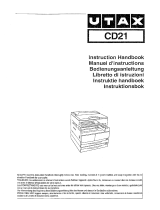 Utax CD 21 Instrucciones de operación