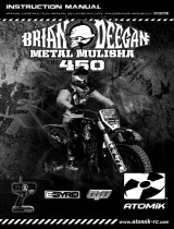 VENOM  Atomik VMX 450 and Metal Mulisha Brian Deegan MM 450 RC Motorcycle El manual del propietario