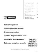Vetus Pressurized water system type HYDRF Guía de instalación