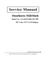 ViewSonic VG810S Manual de usuario