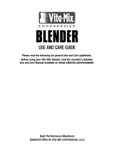 Vita-Mix Blender Manual de usuario