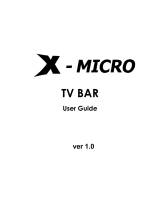 X-Micro TV BAR Manual de usuario
