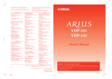 Yamaha ARIUS YDP-141 El manual del propietario