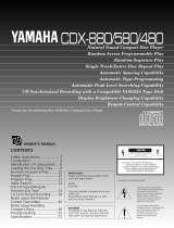 Yamaha CDX-580 Manual de usuario