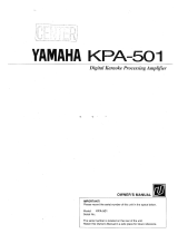 Yamaha KPA-501 El manual del propietario