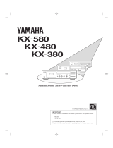 Yamaha KX 380 Manual de usuario