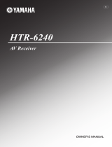 Yamaha 6240 - HTR AV Receiver El manual del propietario