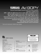 Yamaha AV-90PY Manual de usuario