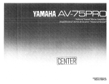 Yamaha AV-75PRO El manual del propietario