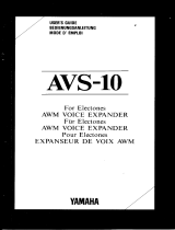 Yamaha AVS-10 El manual del propietario