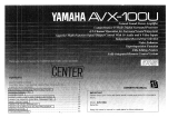 Yamaha AVX-1 El manual del propietario