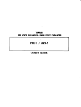 Yamaha FVX-1 El manual del propietario