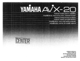 Yamaha AVX-20 El manual del propietario