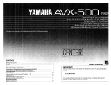 Yamaha AVX-500 El manual del propietario