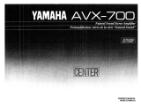 Yamaha AVX-700 El manual del propietario
