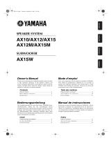 Yamaha AX15 Manual de usuario