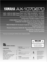 Yamaha AX-1070/870 Manual de usuario