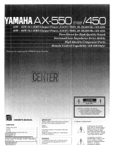 Yamaha AX-550 El manual del propietario