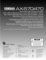 Yamaha AX-470 Manual de usuario