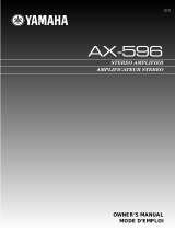 Yamaha AX-596 Manual de usuario