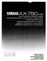 Yamaha AX-750 El manual del propietario