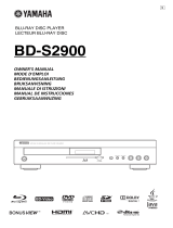 Yamaha BD-S2900 El manual del propietario