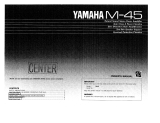 Yamaha M-45 El manual del propietario
