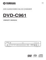 Yamaha C961 - DVD Changer Manual de usuario