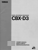 Yamaha CBX-D3 El manual del propietario