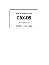 Yamaha CBX-D5 El manual del propietario