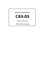 Yamaha CBX-D5 Manual de usuario