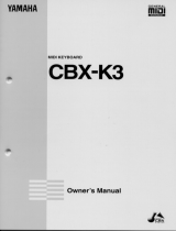 Yamaha CBX-K3 El manual del propietario