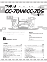 Yamaha CC-70W Manual de usuario