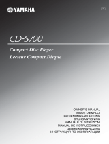 Yamaha CD-S700 El manual del propietario