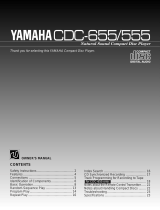 Yamaha CDC-555 Manual de usuario