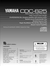 Yamaha CDC-625 Manual de usuario
