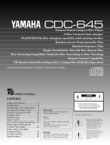 Yamaha CDC-645 El manual del propietario