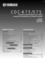 Yamaha CDC-575 Manual de usuario