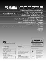 Yamaha CDC-735 El manual del propietario