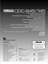 Yamaha CDC-845 Manual de usuario